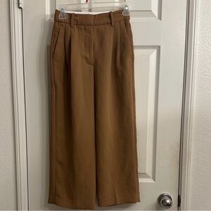 Aritzia Cropped Wide-Leg The Effortless Pants